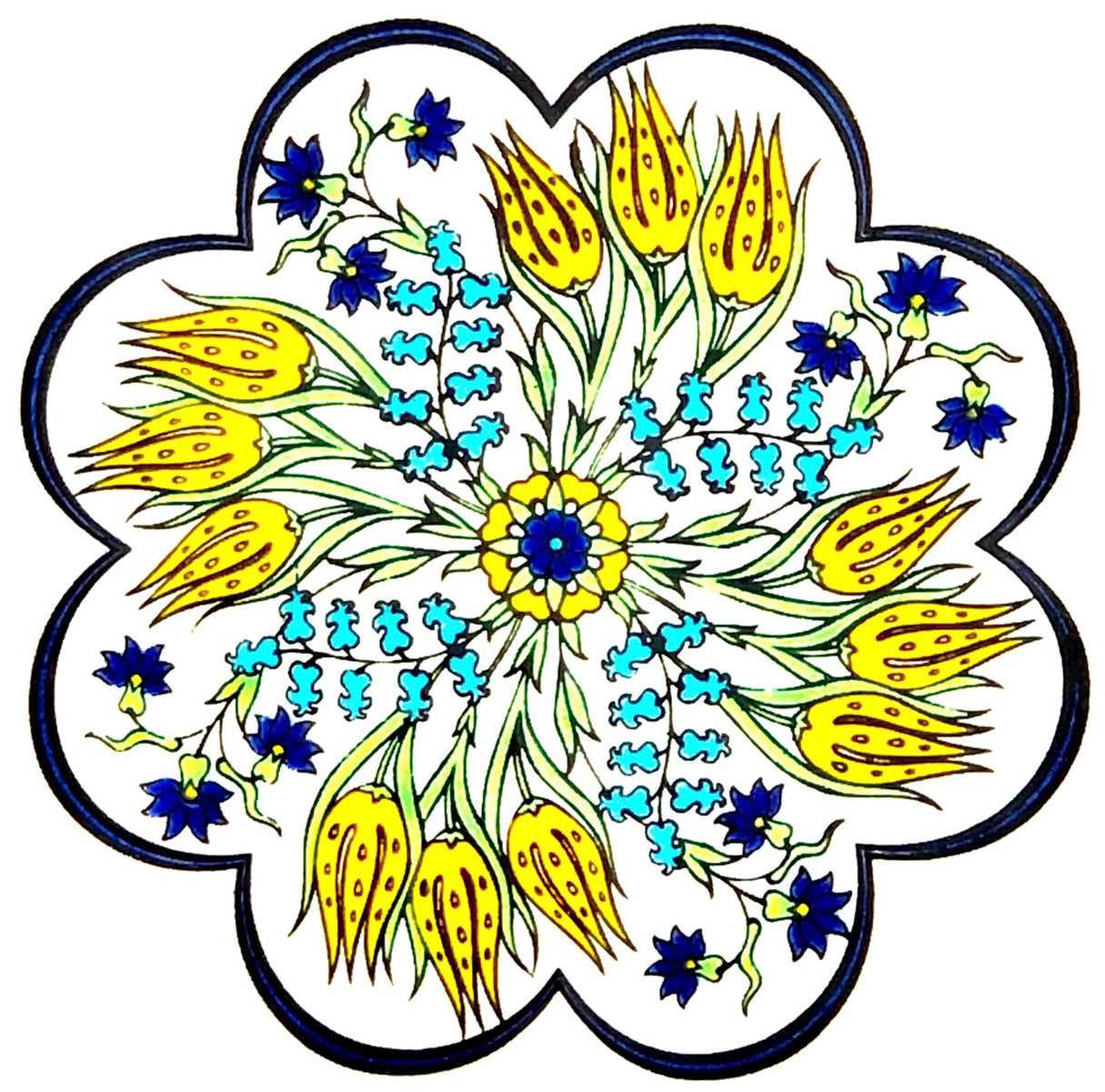 Turkish Design Ceramic Coaster 1929