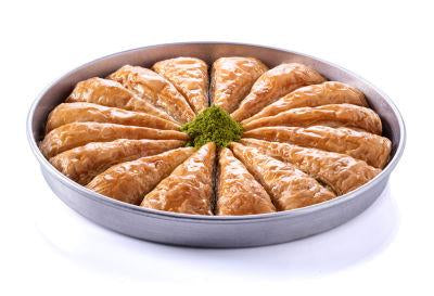 Pistachio Carrot Slices Baklava 16 pc