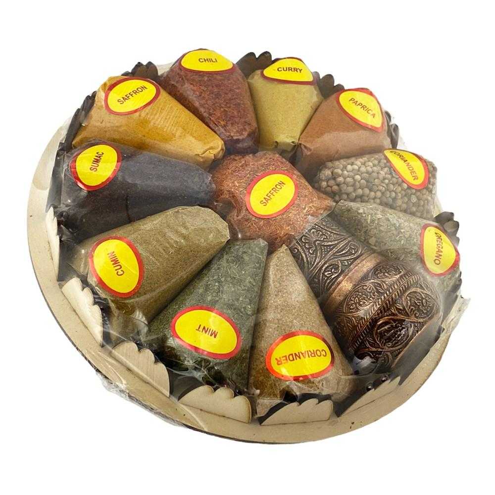 AliBaba, 10 Different Kind of Spice Turkish Saffron and Pepper Grinder