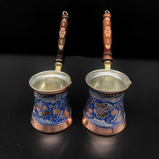 Turkish cezve coffee marker ,blue