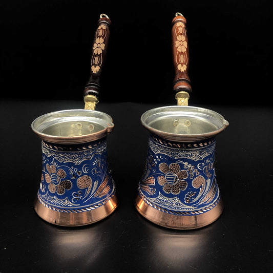Turkish cezve coffee marker ,blue