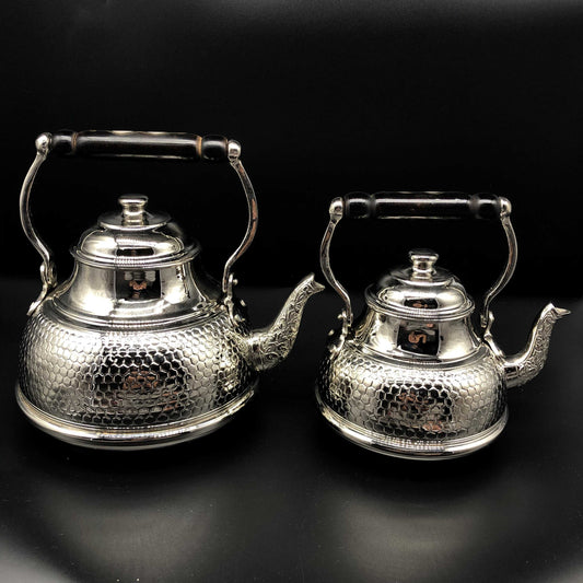 Heavy Copper Turkish Double Kettle Tea Pot