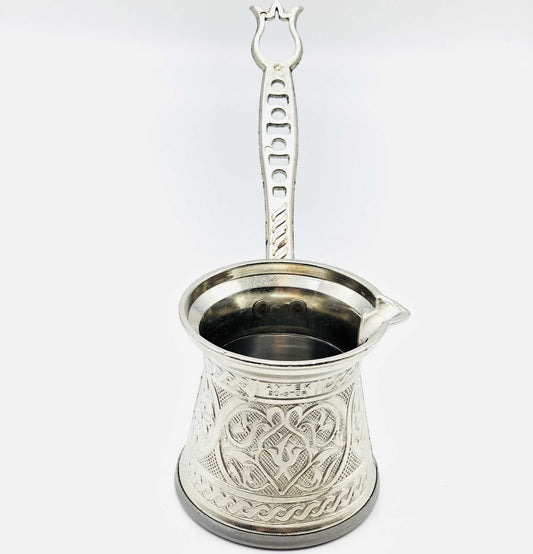 Copper Coffeemaker in Silver Colour - Cezve