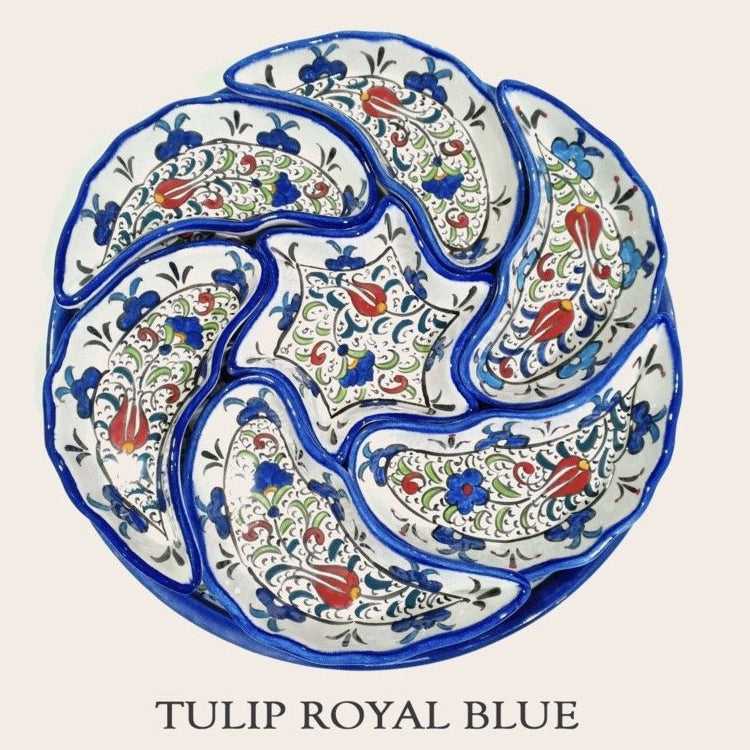 8pc Turkish Breakfast Ceramic Food Tray