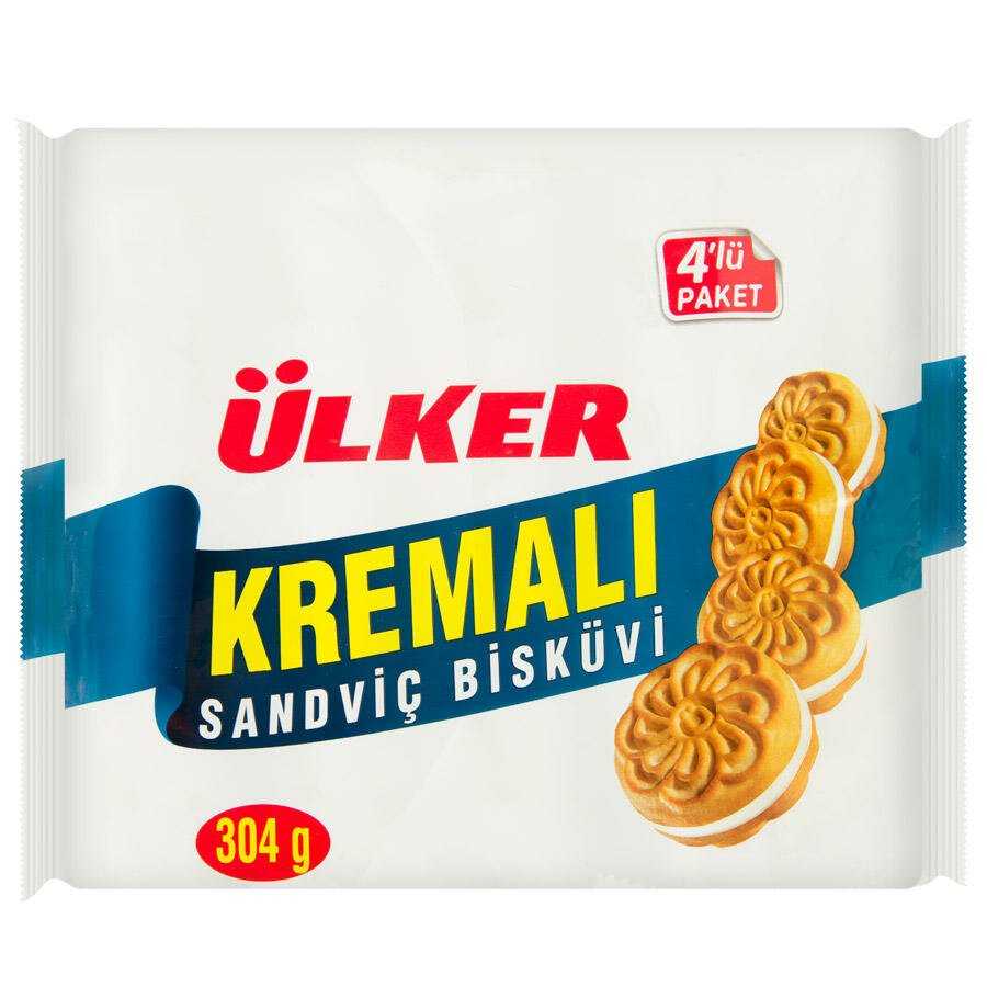 ULKER SANDWICH BISCUIT WITH CREAM 4 P.c