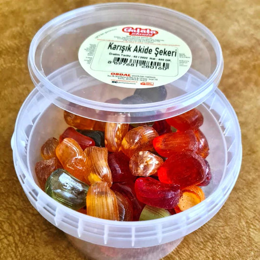Turkish Akide , Assorted Hard Candy 600g in boxes