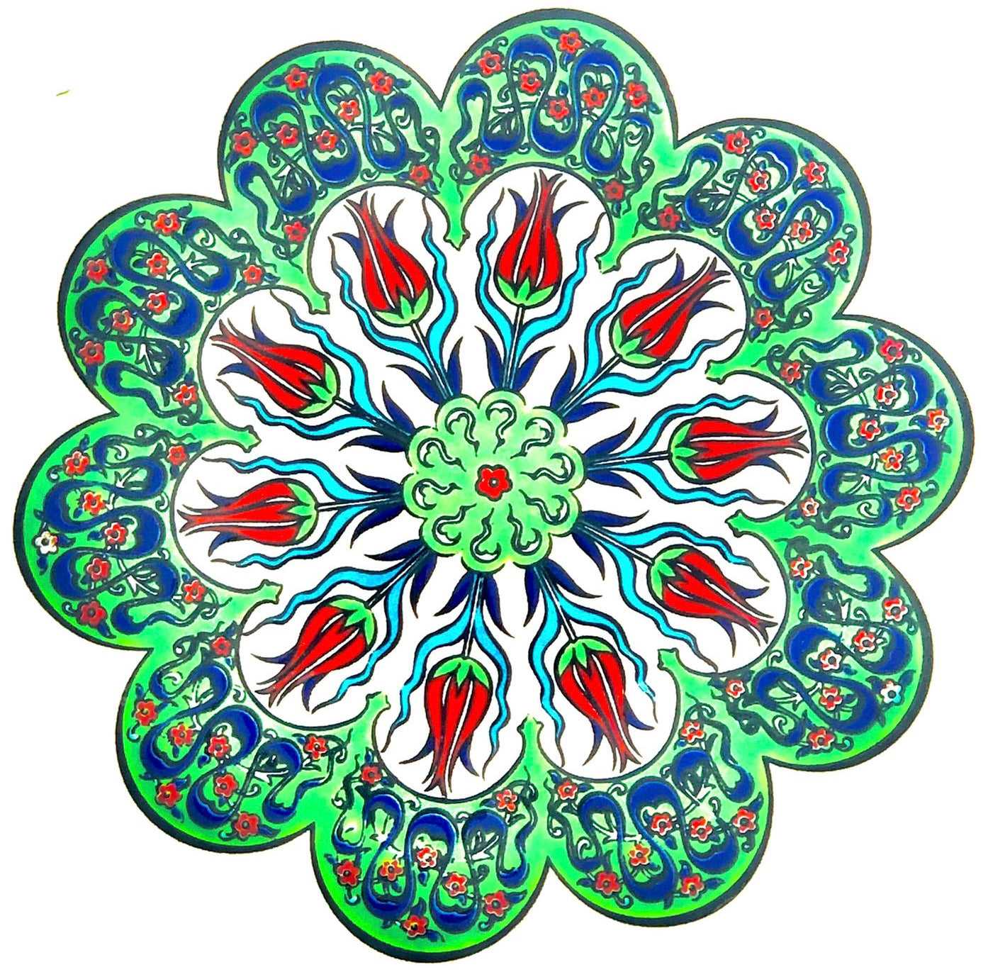 Turkish Design Ceramic Coaster 1921