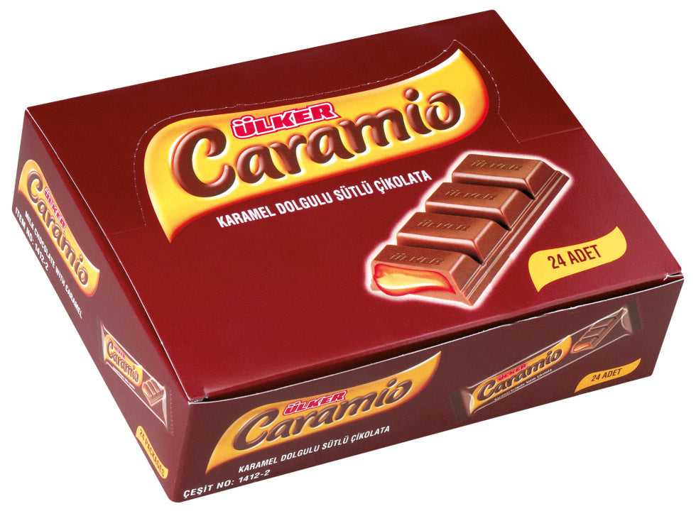 ULKER CARAMIO MILK CHOCOLATE 24. Pc
