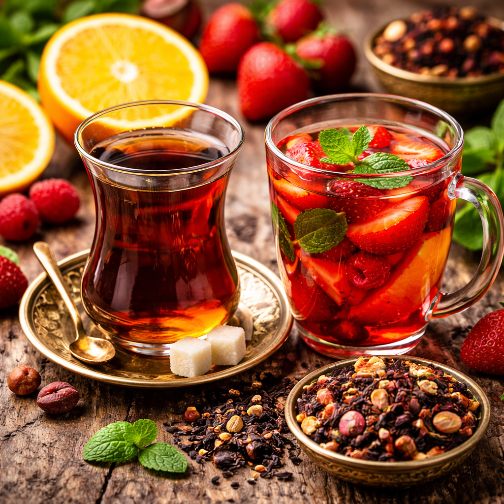 Turkish Black Tea And Fruit Teas