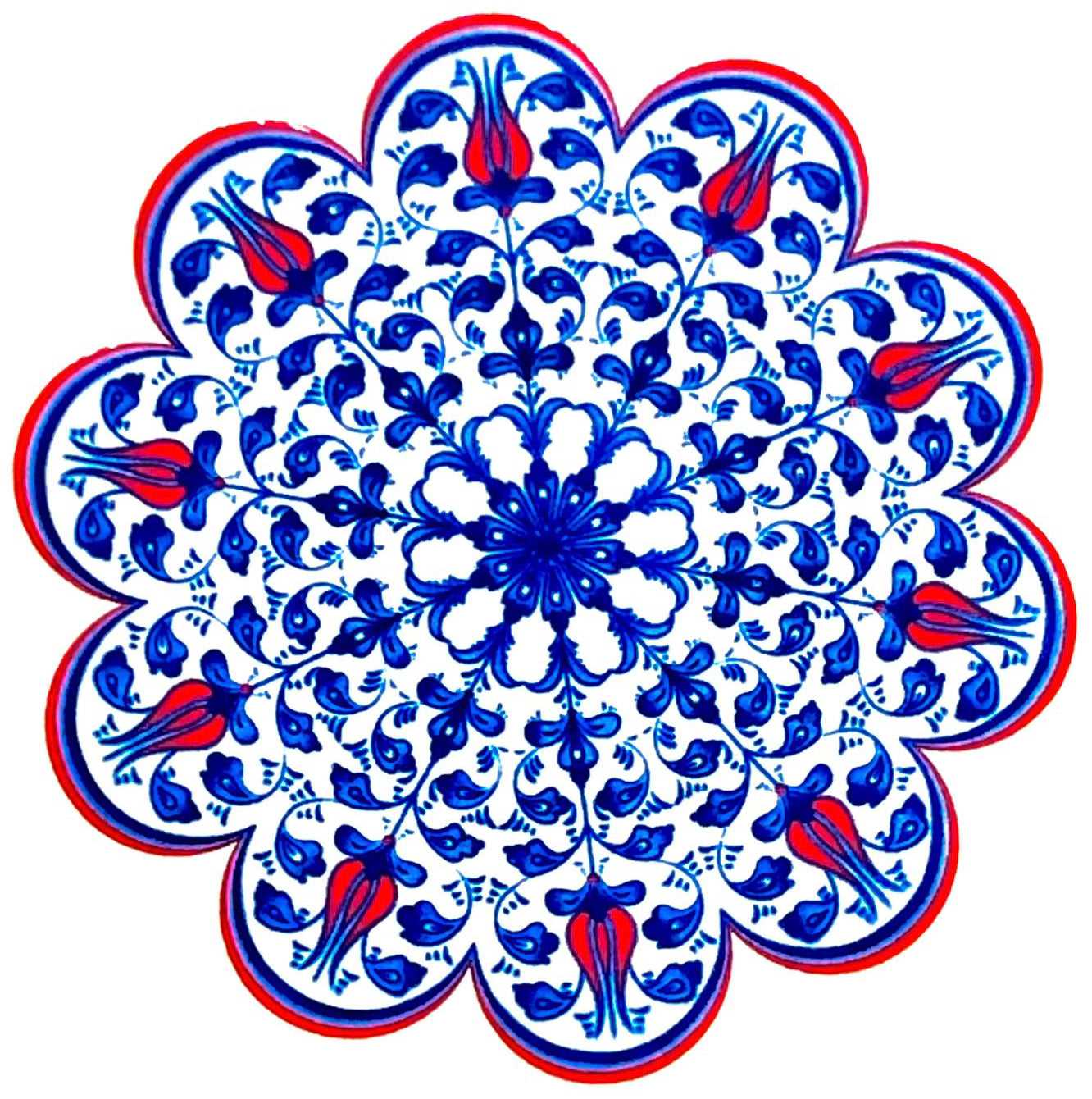 Turkish Design Ceramic Coaster 1909