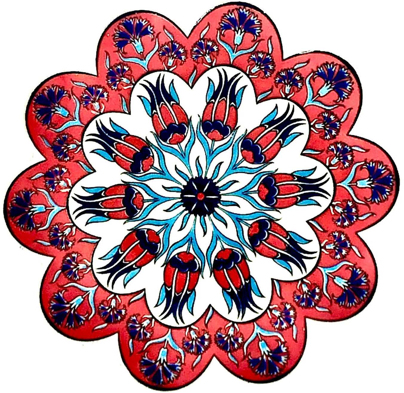 Turkish Design Ceramic Coaster 1916