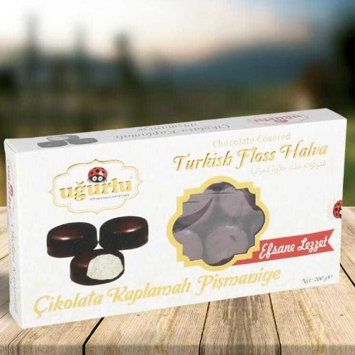 Chocolate Covered Turkish Floss Halva