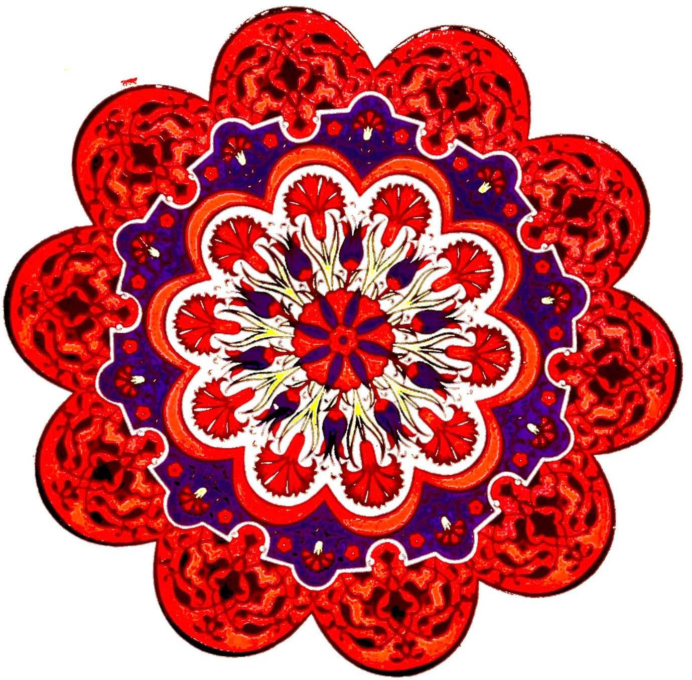 Turkish Design Ceramic Coaster 1914