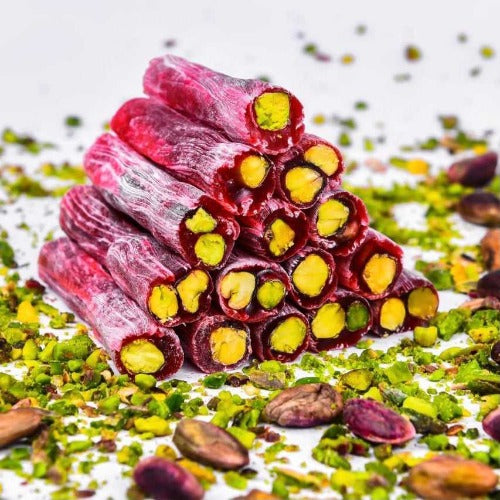 Finger Turkish Delight Pomegranate with Pistachio