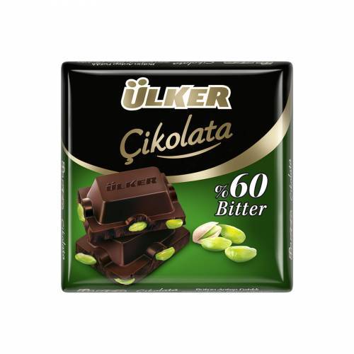 Ulker Pistachio Bitter Chocolate 65g (2,29oz)