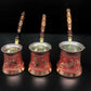 Turkish Tradional Cooper Coffee Maker Red Colered