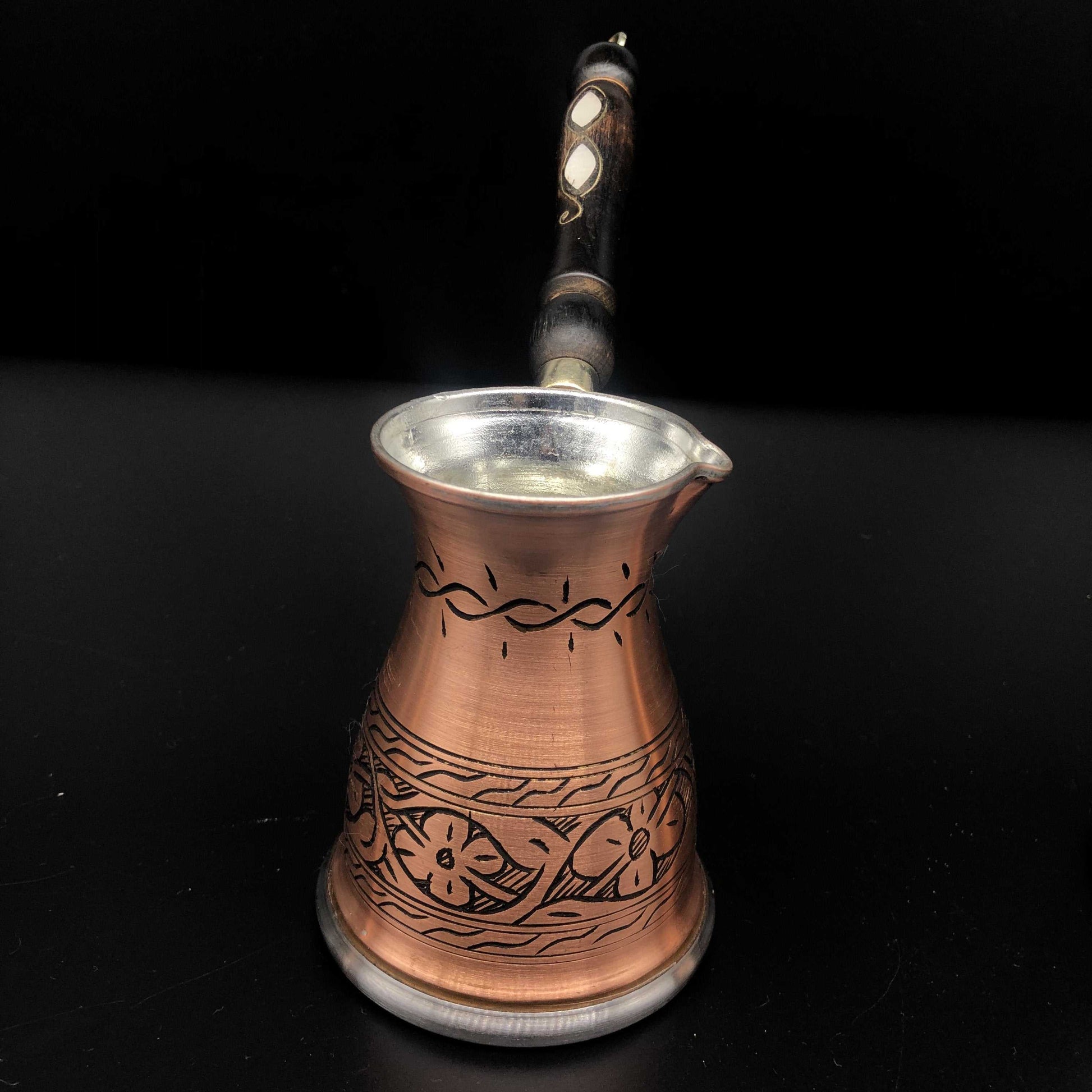Turkish Cooper Coffee Maker (cezve) thin and long