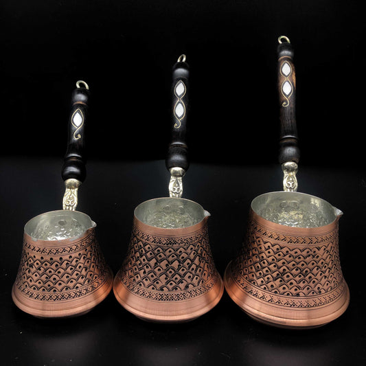 Turkish  (cezve)  real coler coppers