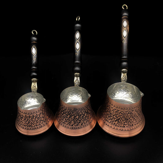 Turkish  (cezve)  real coler coppers