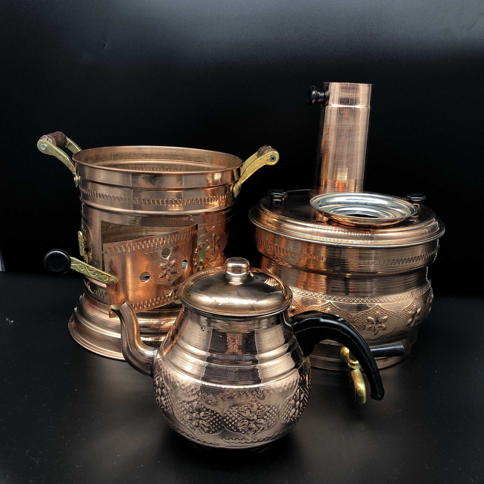 Charcoal Samovar  Handcrafted and Handpainted