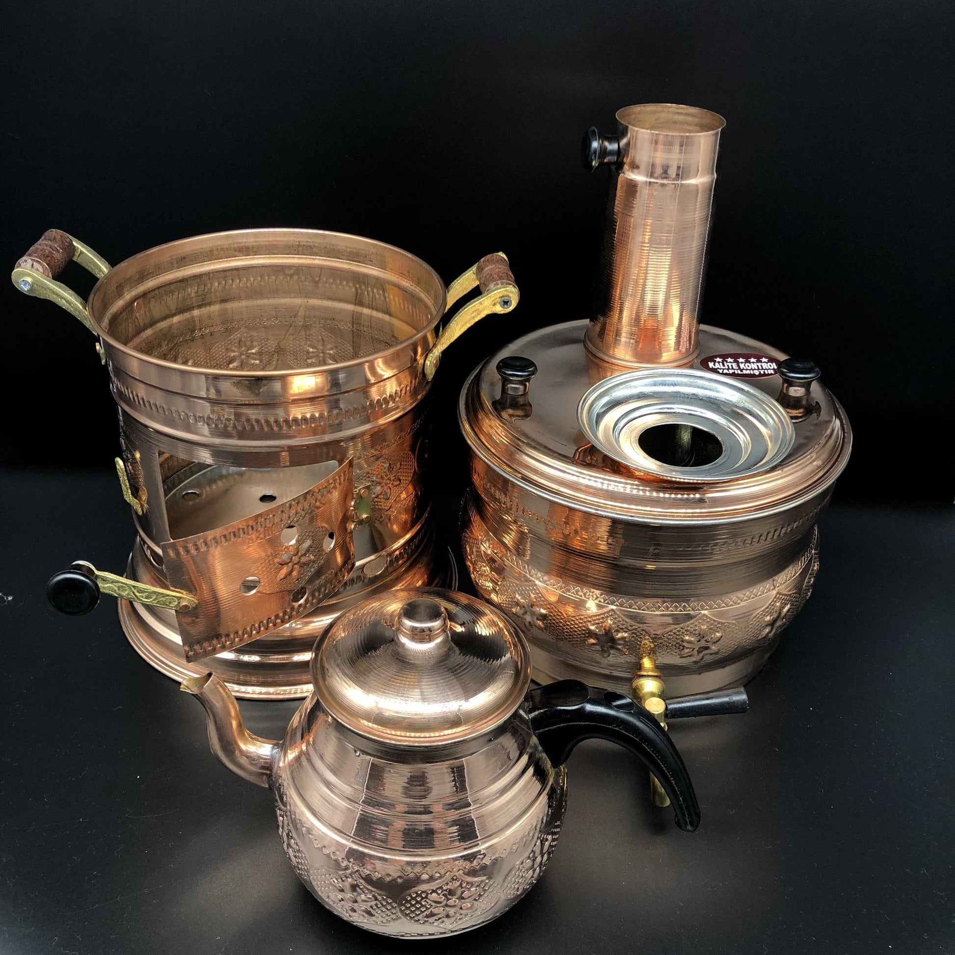 Charcoal Samovar  Handcrafted and Handpainted