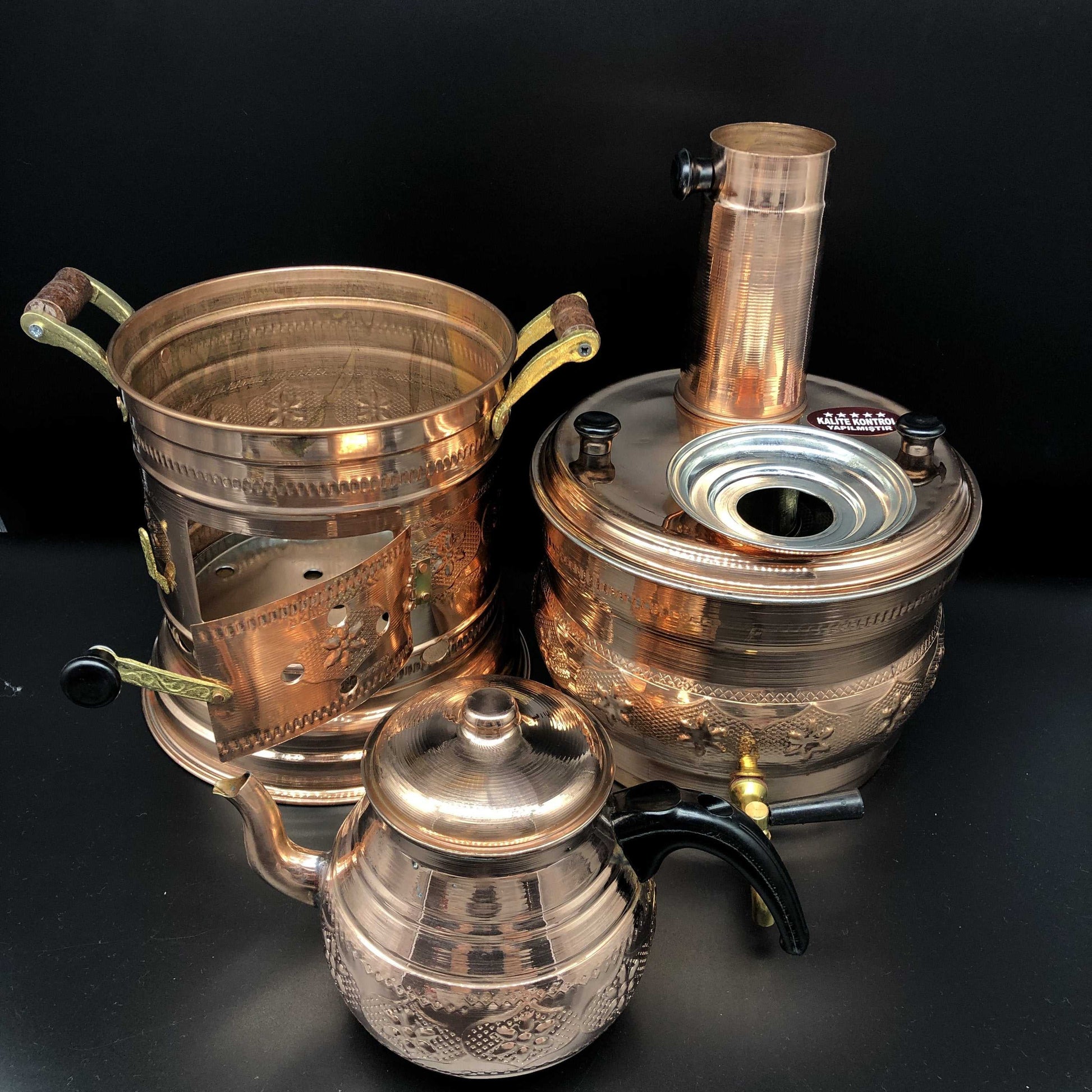 Charcoal Samovar  Handcrafted and Handpainted