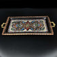 Turkish Rectangle Tray  handpainted colored