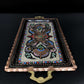 Turkish Rectangle Tray  handpainted colored