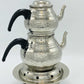 Silver Coloured Copper Double Tea Pot