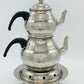 Silver Coloured Copper Double Tea Pot
