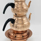 Copper Double Tea Pot with Tea Warmer
