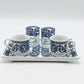 Two Person Turkish Coffee Set Blue Clove