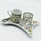 One Person Turkish Coffee Set Blue Kaftan