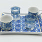 Two Person Turkish Coffee Set Blue Mallow