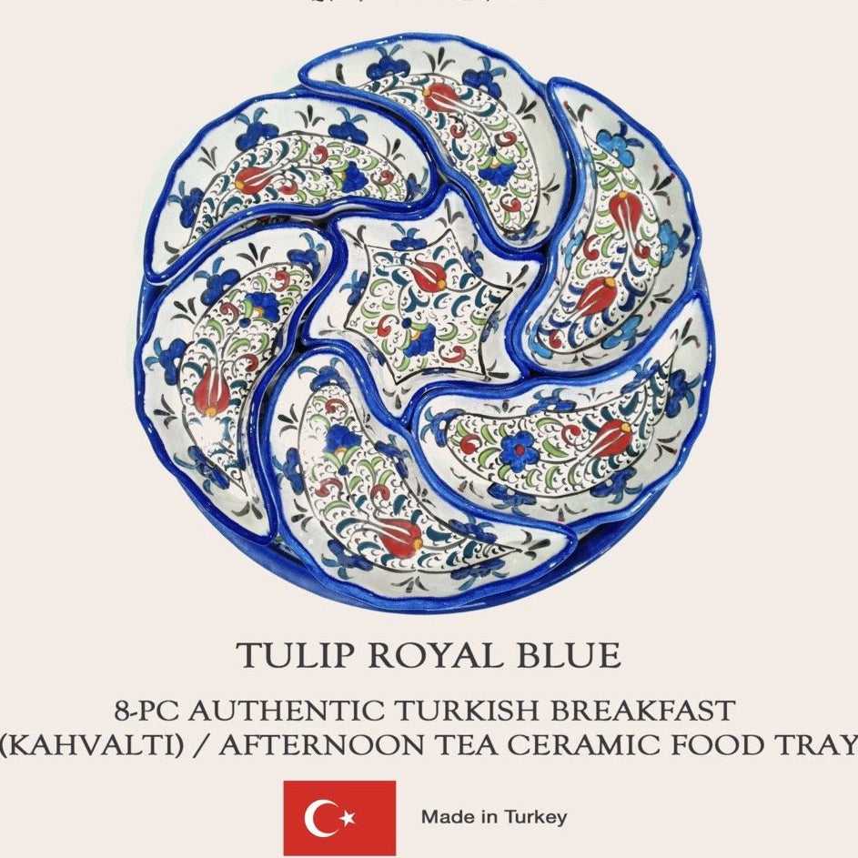 8pc Turkish Breakfast Ceramic Food Tray
