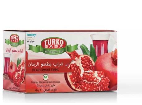 Pomegranate Tea, flavoured drink powder teabag, Turko Baba
