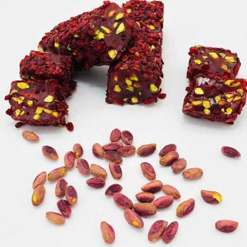 Turkish Delight Pomegranate  with Pistachio Zeresk (Sour Grape)