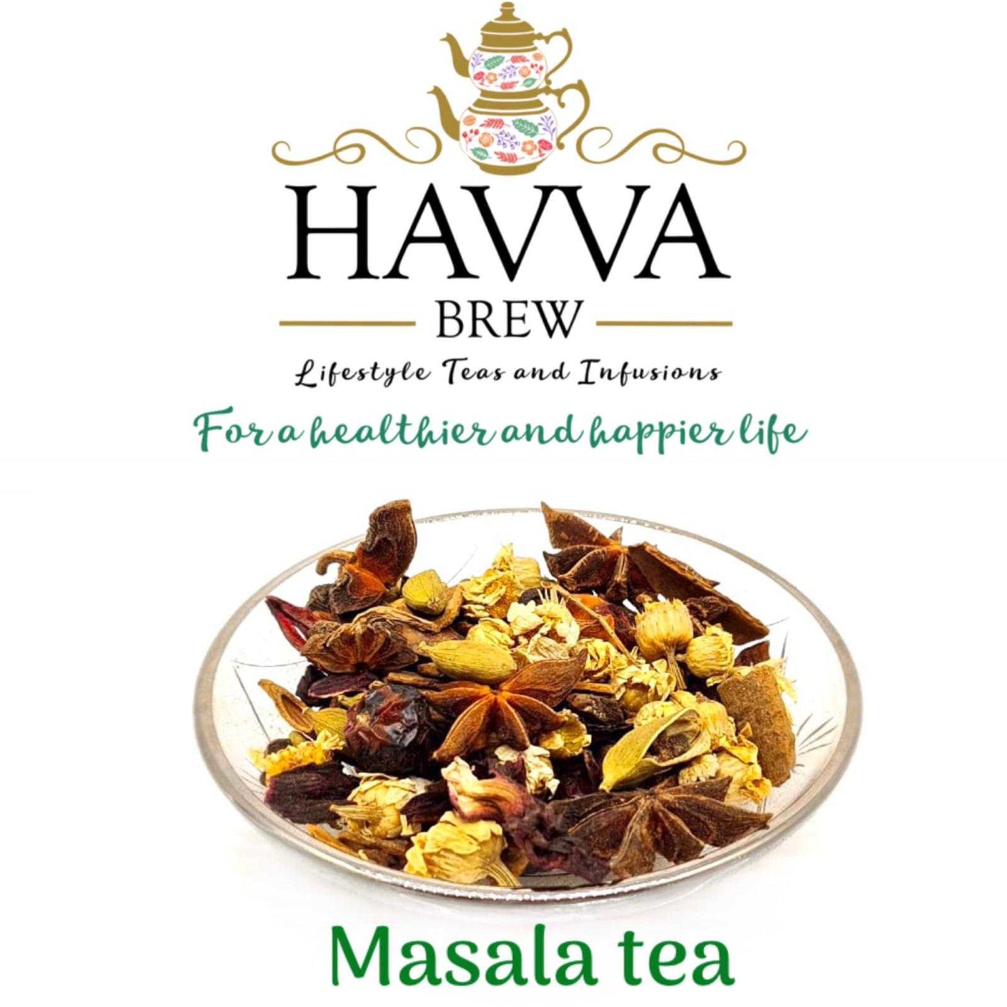 Havva Brew, Masala Tea, Caffeine-Free