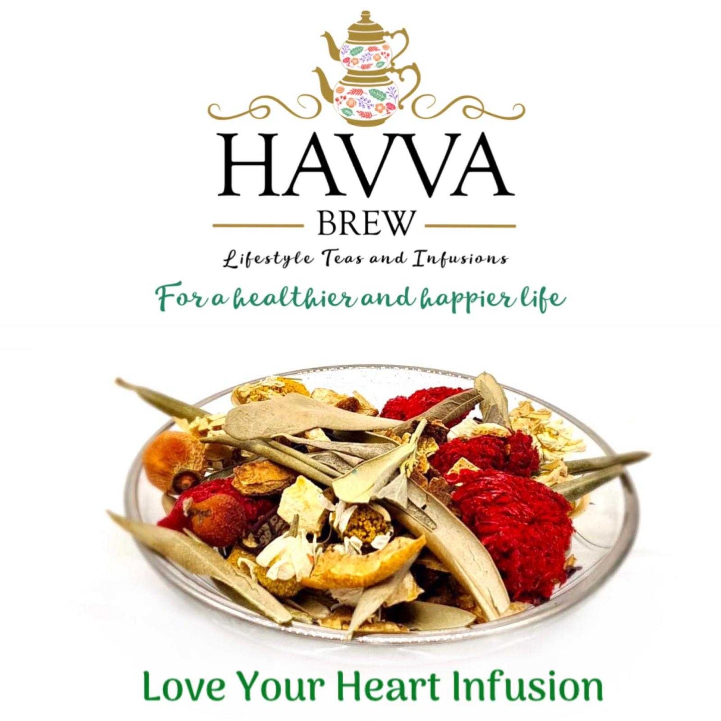 Havva Brew, Love Your Heart Infusion, Caffeine-Free