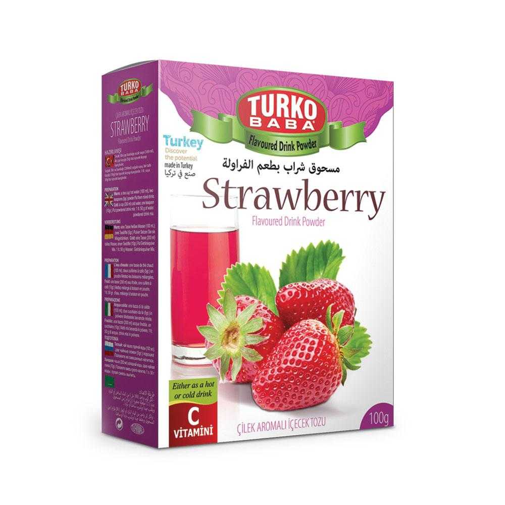 Turko Baba, Strawberry Tea, flavored drink powder