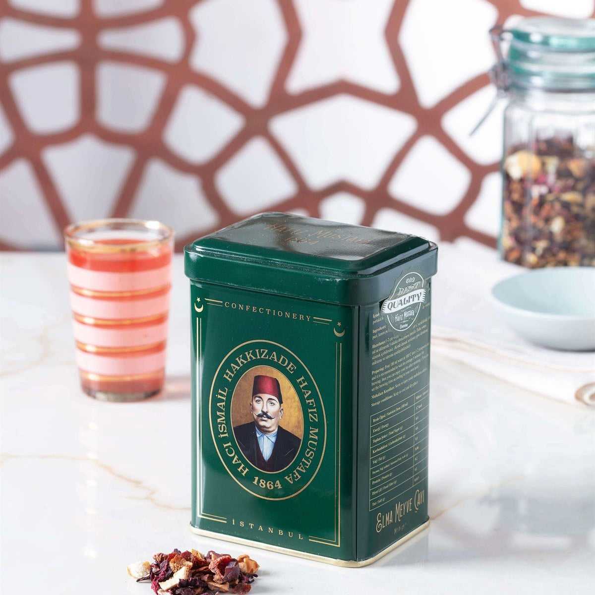 Hafız Mustafa, Apple Fruit Tea in Metal Box, 75 g