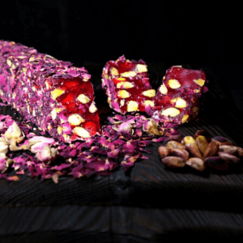 Turkish Delight: Rose Petals with Pistachio