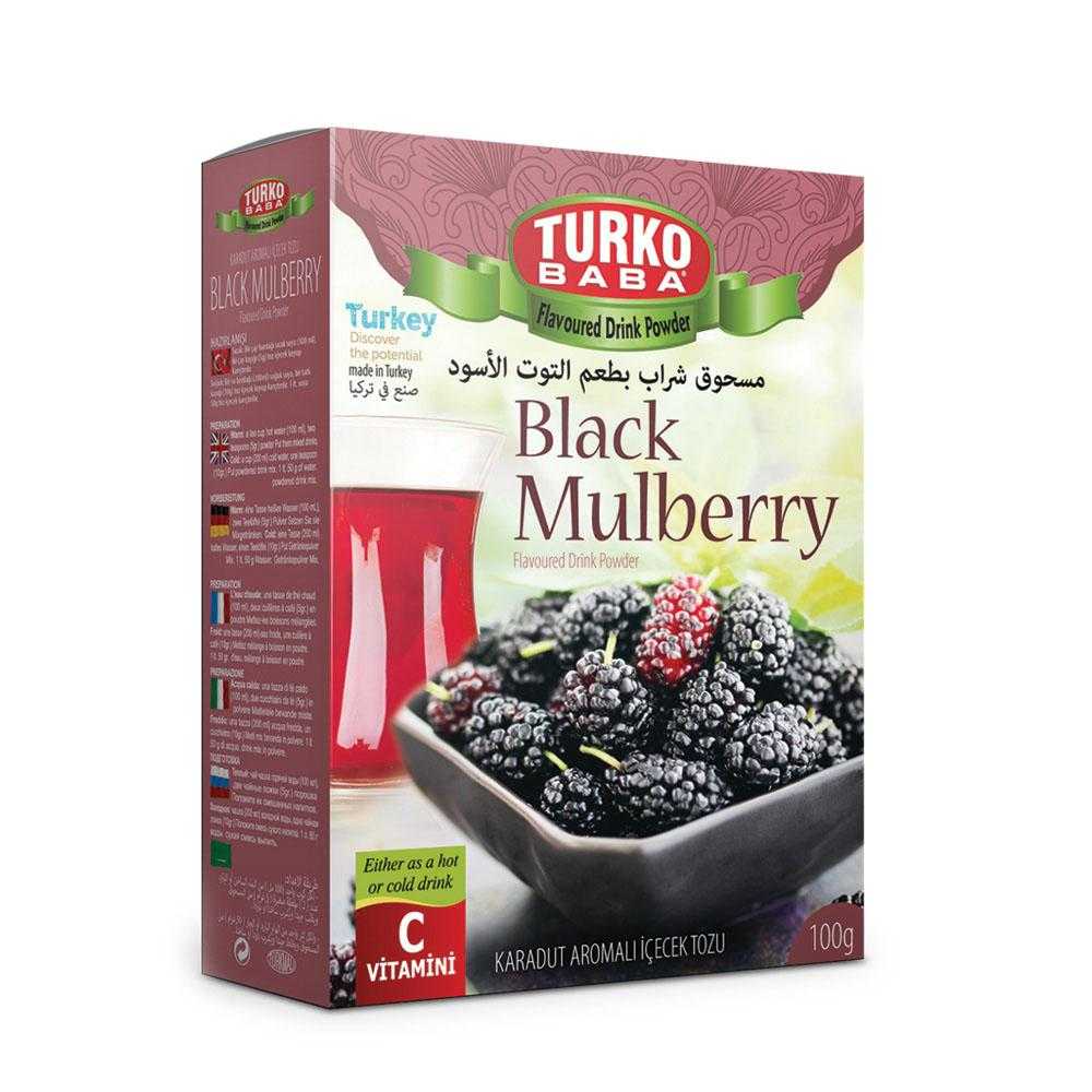 Turko Baba, Black Mulberry Tea, flavored drink powder