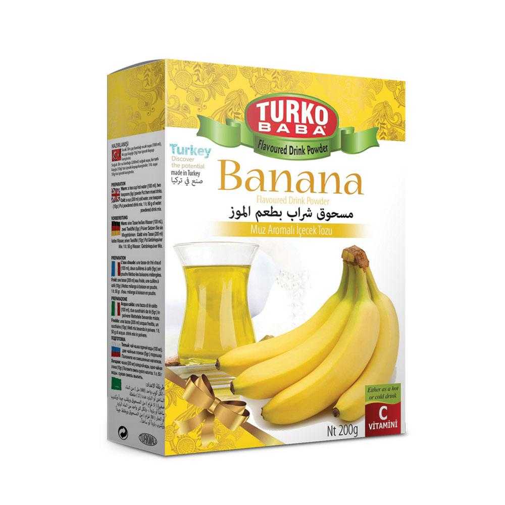 Turko Baba, Banana Tea, flavored drink powder