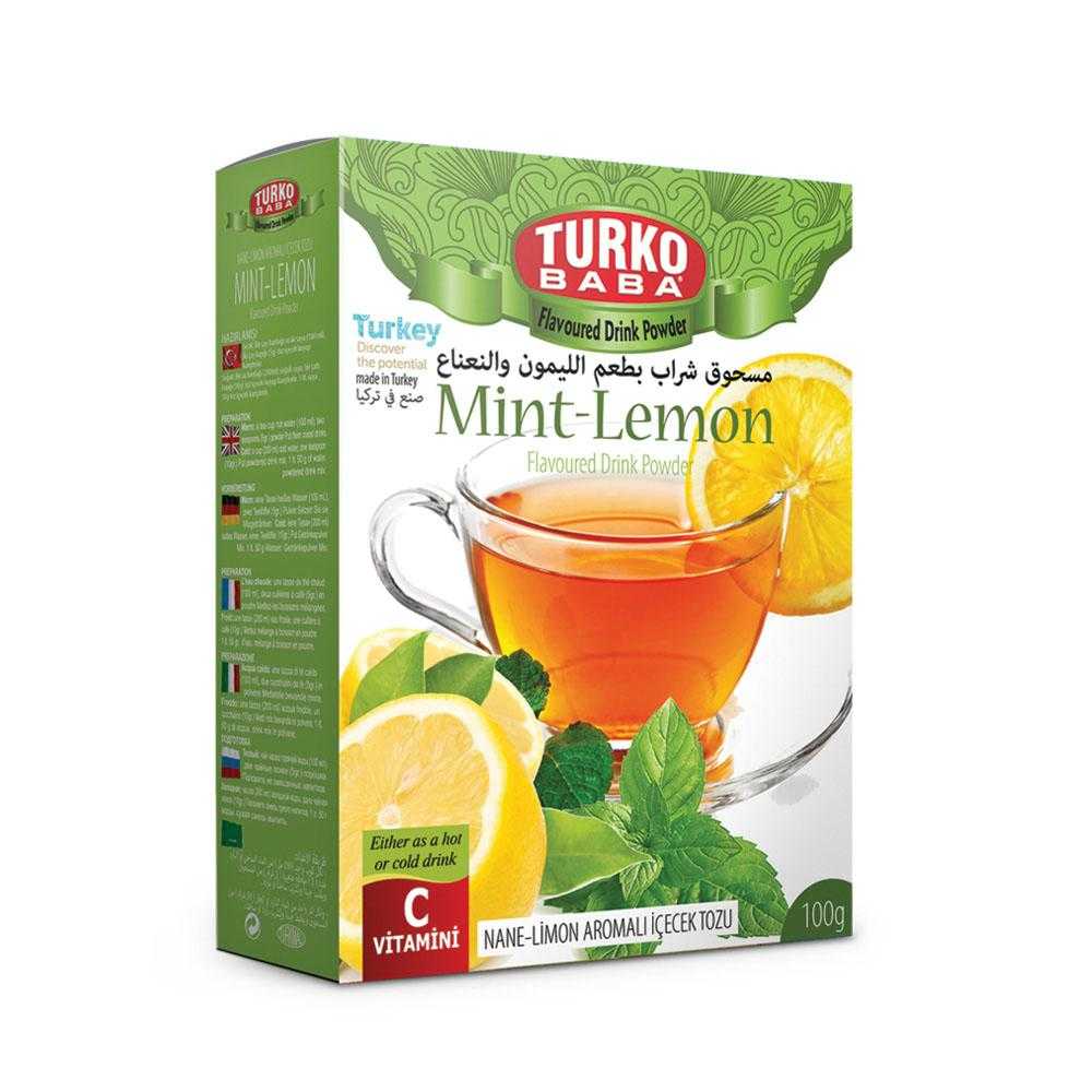 Turko Baba, Mint-Lemon Tea, flavoured drink powder 300g